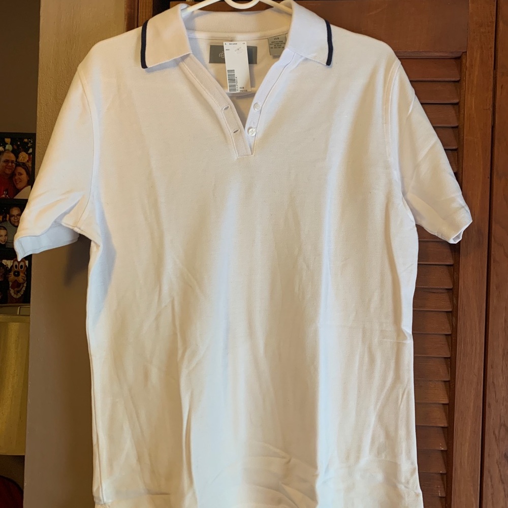 White Jockey “polo” style LARGE shirt